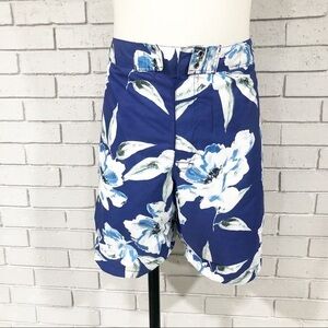 J.Crew‎ Men’s 9" Large Blue Floral Print Board Short